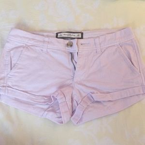 Abercrombie and fitch light purple shorts